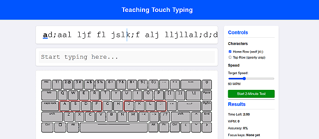 Touch Typing preview