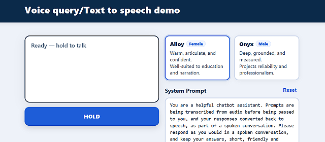 Voice Query preview